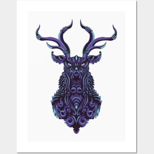 ornamental deer Posters and Art